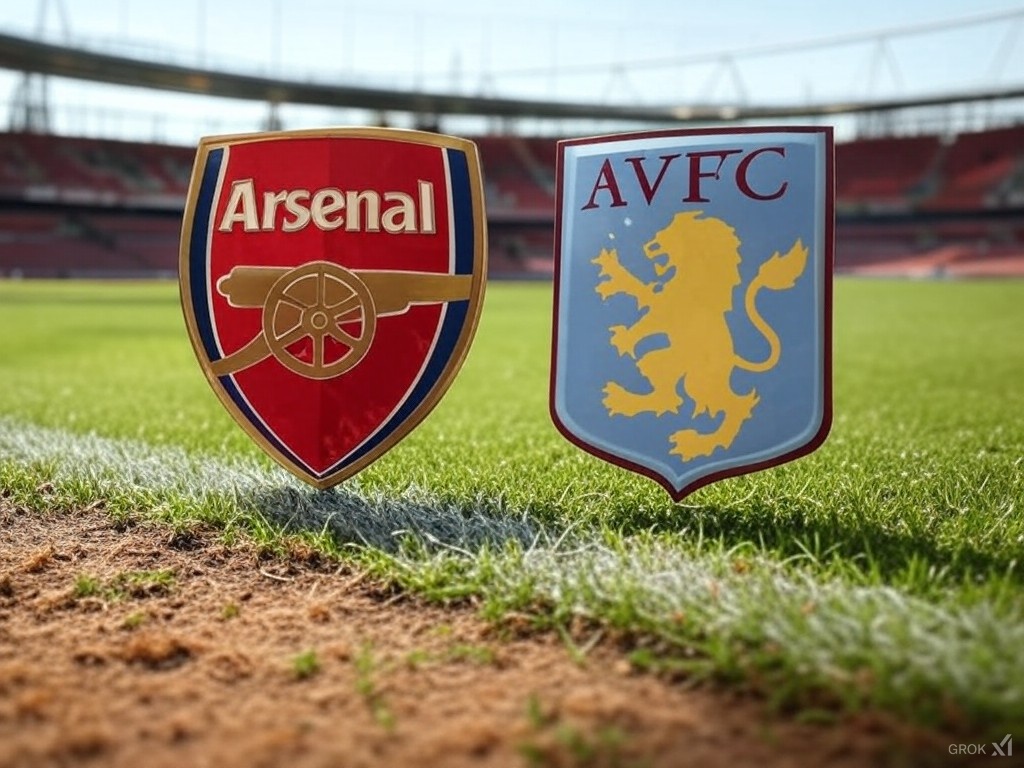 create 1280 X 720 hd image of arsenal vs aston villa