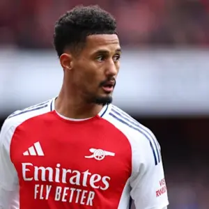 Arsenal are ready to offer a new contract to William Saliba